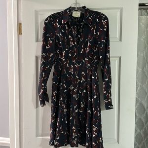 Kate Spade long sleeve fox print dress